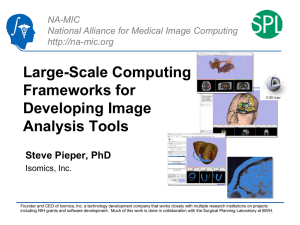 Large-Scale Computing Frameworks for Developing Image Analysis Tools