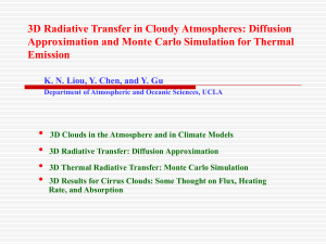 3D Radiative Transfer in Cloudy Atmospheres: Diffusion