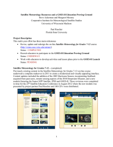 Satellite Meteorology Resources and a GOES-R Education Proving Ground