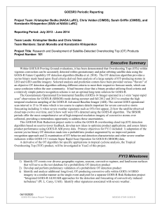 GOESR3 Periodic Reporting