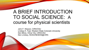 A BRIEF INTRODUCTION TO SOCIAL SCIENCE: A course for physical scientists