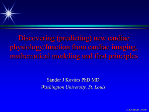 Discovering (predicting) new cardiac physiology/function from cardiac imaging,