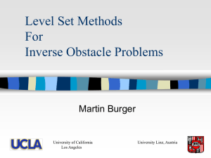 Level Set Methods For Inverse Obstacle Problems Martin Burger