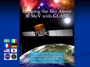 Imaging the Sky Above 30 MeV with GLAST Mathematical Challenges in Astronomical Imaging