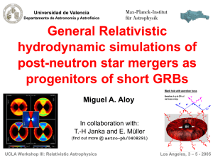 General Relativistic hydrodynamic simulations of post-neutron star mergers as progenitors of short GRBs