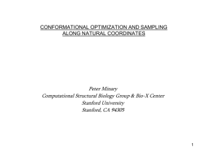 Peter Minary Computational Structural Biology Group &amp; Bio-X Center Stanford University