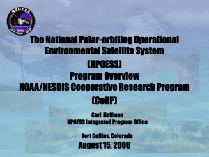The National Polar-orbiting Operational Environmental Satellite System (NPOESS) Program Overview