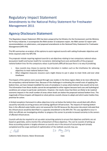 Regulatory Impact Statement  Agency Disclosure Statement