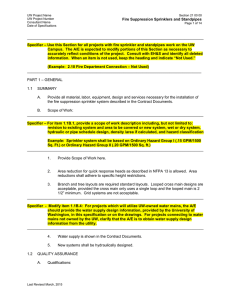 Fire Suppression Sprinklers and Standpipes  ____________________________________________________________________________________
