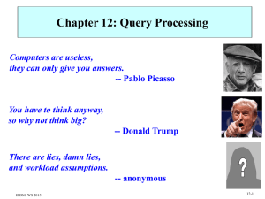 Chapter 12: Query Processing