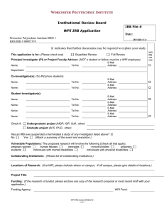  indicates that further documents may be required to explain... Institutional Review Board Date: