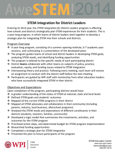 2014 STEM Integration for District Leaders