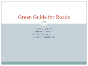 Green Guide for Roads