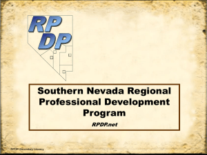 Southern Nevada Regional Professional Development Program RPDP.net