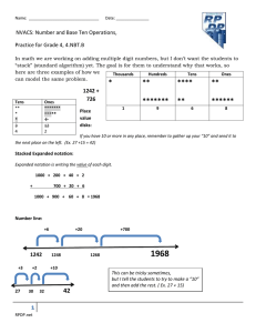 NVACS: Number and Base Ten Operations, Practice for Grade 4, 4.NBT.B