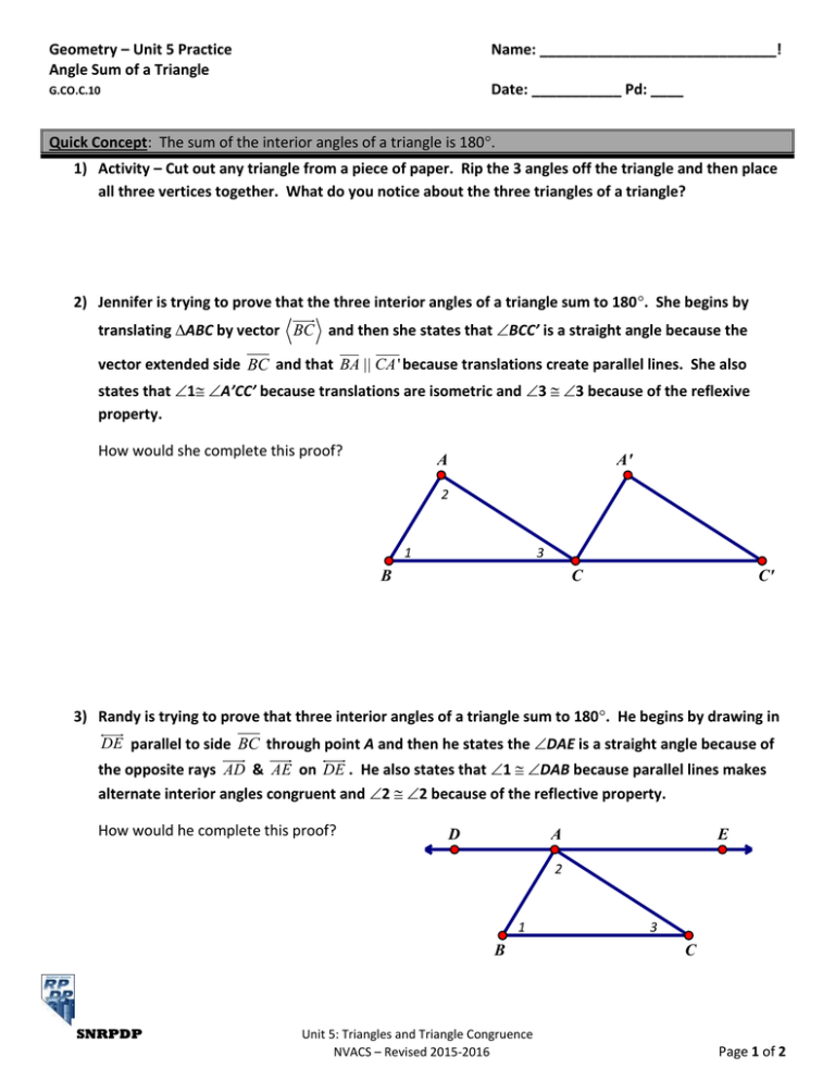 geometry unit 5 homework 8