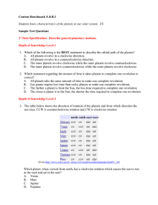 Content Benchmark E.8.B.3 Sample Test Questions  BEST