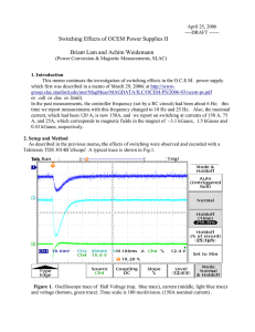 Switching Effects of OCEM Power Supplies II