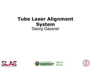Tube Laser Alignment System Georg Gassner