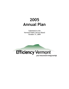 2005 Annual Plan Submitted to the