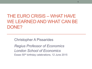 – WHAT HAVE THE EURO CRISIS WE LEARNED AND WHAT CAN BE DONE?