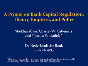 A Primer on Bank Capital Regulation: Theory, Empirics, and Policy