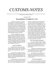 CUSTOMS-NOTES