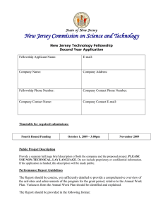 New Jersey Commission on Science and Technology  State of New Jersey
