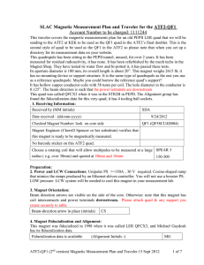 SLAC Magnetic Measurement Plan and Traveler for the ATF2-QF1