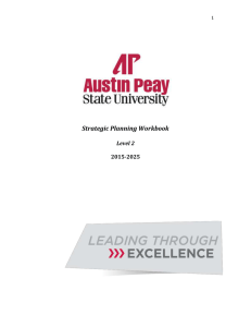 Strategic Planning Workbook  2015-2025 Level 2
