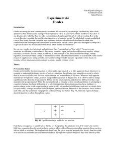 Experiment #4 Diodes