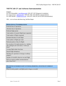 NSF/NCAR GV and Airborne Instrumentation  O C