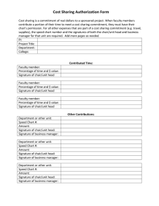 Cost Sharing Authorization Form
