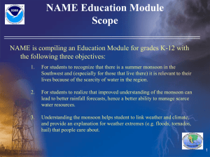 NAME Education Module Scope the following three objectives: