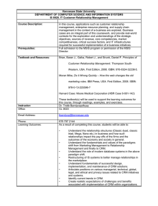 Kennesaw State University DEPARTMENT OF COMPUTER SCIENCE AND INFORMATION SYSTEMS