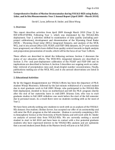 1  Comprehensive Studies of Marine Stratocumulus during VOCALS-REX using Radar,