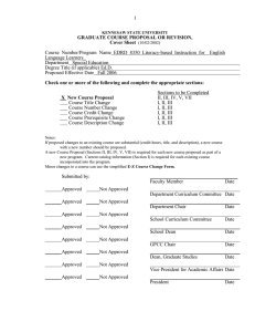 1  Course  Number/Program  Name  EDRD  8350 ... Language Learners_