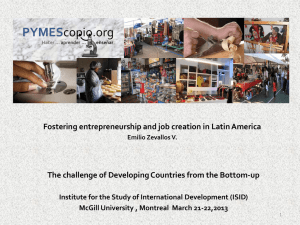 Fostering entrepreneurship and job creation in Latin America
