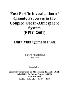 East Pacific Investigation of Climate Processes in the Coupled Ocean-Atmosphere System