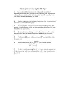 Misconceptions Of Linear Algebra 2008 Paper  1. not