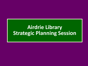 Airdrie Library Strategic Planning Session