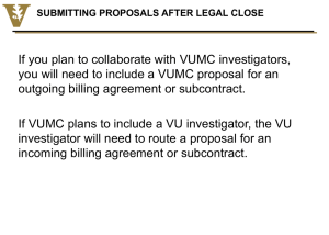 If you plan to collaborate with VUMC investigators,
