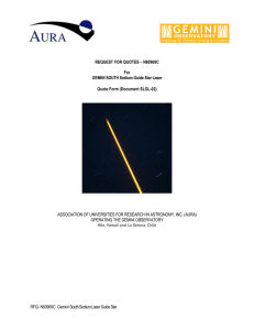 ASSOCIATION OF UNIVERSITIES FOR RESEARCH IN ASTRONOMY, INC. (AURA)