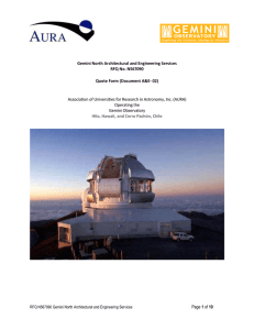 Association of Universities for Research in Astronomy, Inc. (AURA) Operating the