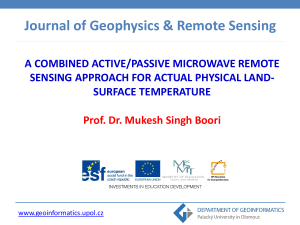 Journal of Geophysics &amp; Remote Sensing