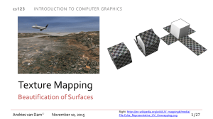 Texture Mapping Beautification of Surfaces cs123 INTRODUCTION TO COMPUTER GRAPHICS