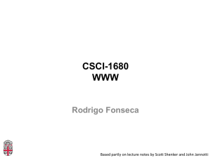 CSCI-1680 WWW Rodrigo Fonseca