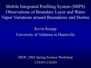 Mobile Integrated Profiling System (MIPS) Observations of Boundary Layer and Water