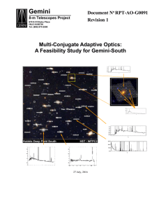 Gemini Multi-Conjugate Adaptive Optics: A Feasibility Study for Gemini-South Document N
