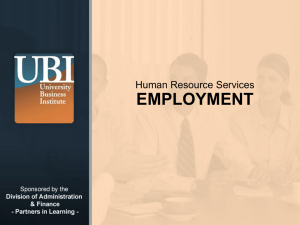 EMPLOYMENT Human Resource Services © 2008 California State University, Fullerton
